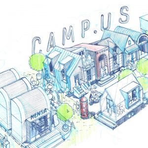 Bauhaus Campus Berlin Skizze