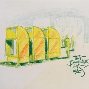 1qm Bauhaus-Archiv Tiny House Skizze